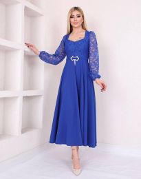 Φόρεμα - κώδ. 22833 - 2 - μπλε 