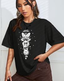 Κοντομάνικο μπλουζάκι - κώδ. 0012014 - μαύρο