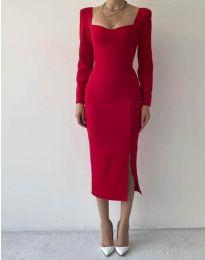 Φόρεμα - κώδ. 37111 - 4 - κόκκινο
