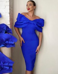 Φόρεμα - κώδ. 24059 - μπλε 