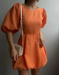 Φόρεμα - κώδ. 53377 - 5 - πορτοκαλί