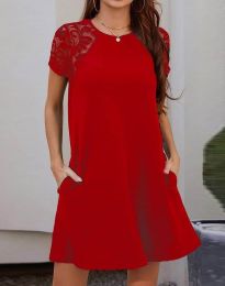 Φόρεμα - κώδ. 7266 - 2 - κόκκινο