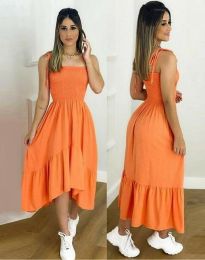 Φόρεμα - κώδ. 90522 - 2 - πορτοκαλί