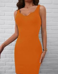 Φόρεμα - κώδ. 77744 - 3 - πορτοκαλί