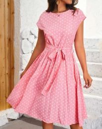 Φόρεμα - κώδ. 55065 - 1 - ροζ