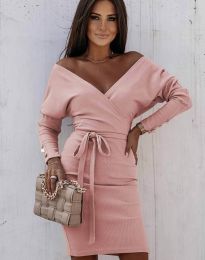 Φόρεμα - κώδ. 4765 - ροζ