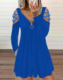 Φόρεμα - κώδ. 10259 - 2 - μπλε 