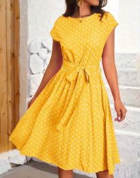 Φόρεμα - κώδ. 55065 - 2 - κίτρινο