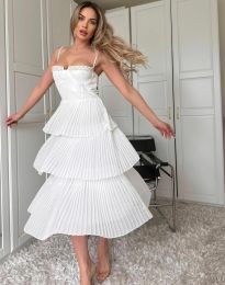 Φόρεμα - κώδ. 990602 - 2 - λευκό