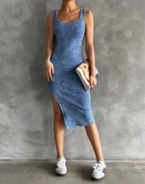 Φόρεμα - κώδ. 30810 - μπλε 