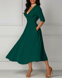 Φόρεμα - κώδ. 8079 - 2 - πράσινος