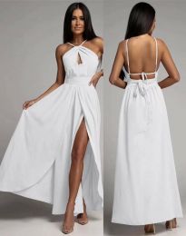 Φόρεμα - κώδ. 9578 - λευκό
