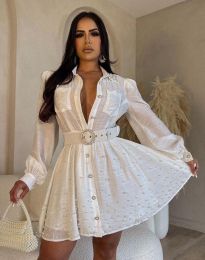 Φόρεμα - κώδ. 10311 - 1 - λευκό