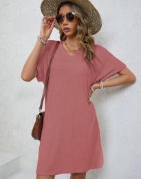 Φόρεμα - κώδ. 30655 - ροζ