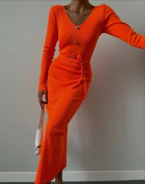 Φόρεμα - κώδ. 50922 - πορτοκαλί