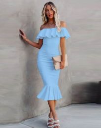 Φόρεμα - κώδ. 9726 - 4 - γαλάζιο