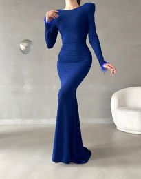 Φόρεμα - κώδ. 82753 - 2 - μπλε 