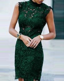 Φόρεμα - κώδ. 9984 - σκούρο πράσινο