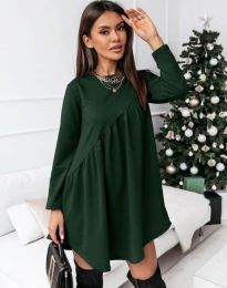 Φόρεμα - κώδ. 5234 - 3 - σκούρο πράσινο