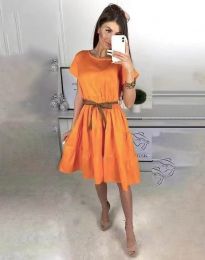 Φόρεμα - κώδ. 3958 - πορτοκαλί