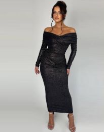 Φόρεμα - κώδ. 90840 - 1 - μαύρο