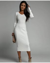 Φόρεμα - κώδ. 5576 - λευκό