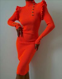Φόρεμα - κώδ. 5784 - πορτοκαλί