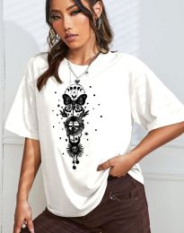 Κοντομάνικο μπλουζάκι - κώδ. 0012014 - λευκό