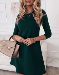 Φόρεμα - κώδ. 4217 - σκούρο πράσινο