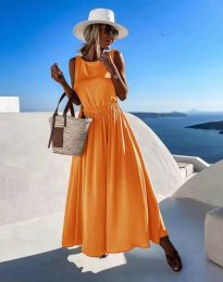 Φόρεμα - κώδ. 7829 - πορτοκαλί