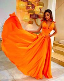 Φόρεμα - κώδ. 0728 - πορτοκαλί