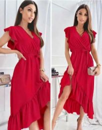Φόρεμα - κώδ. 8551 - 2 - κόκκινο