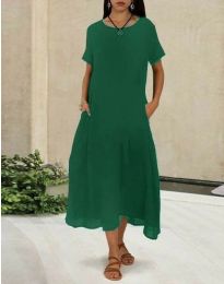 Φόρεμα - κώδ. 50025 - 2 - σκούρο πράσινο