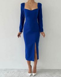 Φόρεμα - κώδ. 37111 - 2 - μπλε 