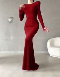 Φόρεμα - κώδ. 82753 - 4 - κόκκινο