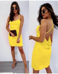 Φόρεμα - κώδ. 672 - κίτρινο