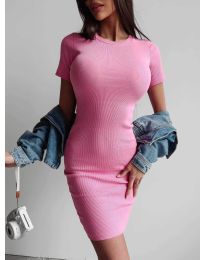 Φόρεμα - κώδ. 12548 - ροζ
