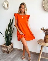 Φόρεμα - κώδ. 00570 - 3 - πορτοκαλί