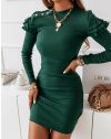 Φόρεμα - κώδ. 12384 - σκούρο πράσινο