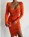 Φόρεμα - κώδ. 76500 - πορτοκαλί