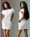 Φόρεμα - κώδ. 37810 - λευκό