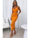 Φόρεμα - κώδ. 111938 - πορτοκαλί
